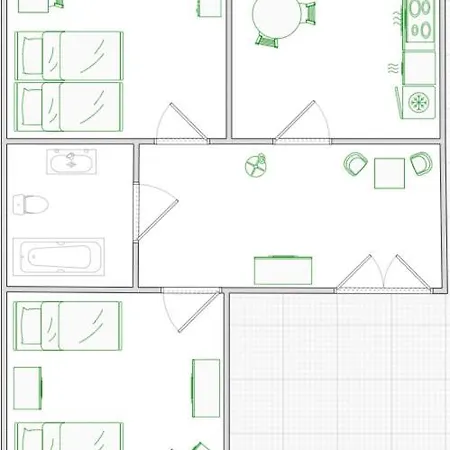 Apartment Gemuetliches Zuhause 2-zimmer-ferienwohnung Mit Geschirrspueler & Balkon Fuer Bis Zu 4 Personen